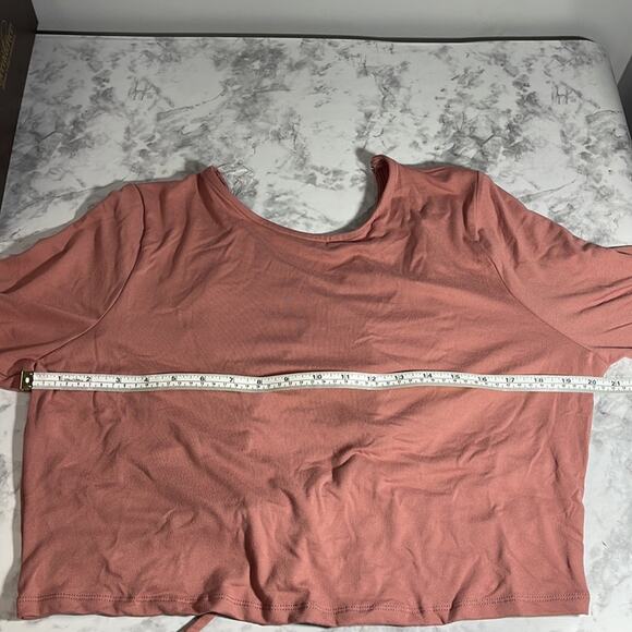 FASHION NOVA Anisa Open Back Long Sleeve Rose Top Size 2X - Picture 8 of 11
